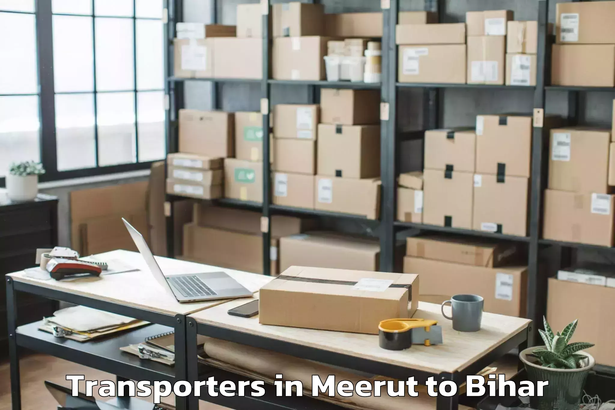 Book Meerut to Haspura Transporters Online